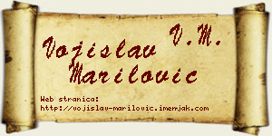 Vojislav Marilović vizit kartica
